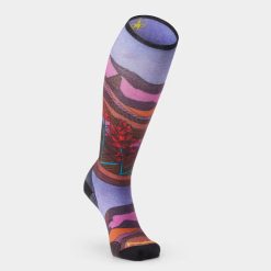 Alternative view of Smartwool Women's Ski Floral Field Print Over The Calf Socks Ski