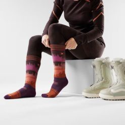 Alternative view of Smartwool Women's Snowboard Twilight Vista Over The Calf Socks Ski