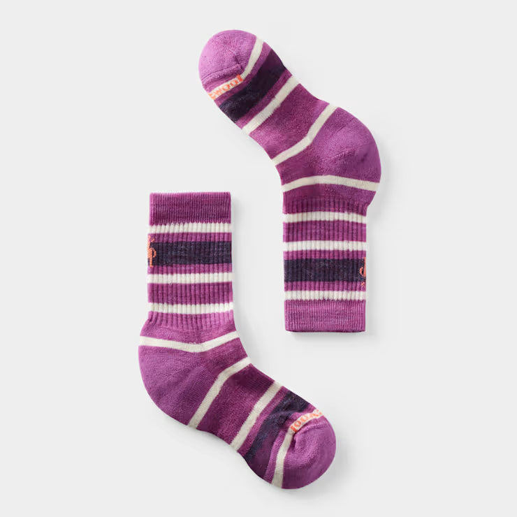 Smartwool Kids' Hike Striped Crew Socks Hiking