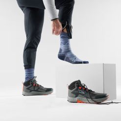 Alternative view of Smartwool Hike Mountain Range Pattern Crew Socks Hiking