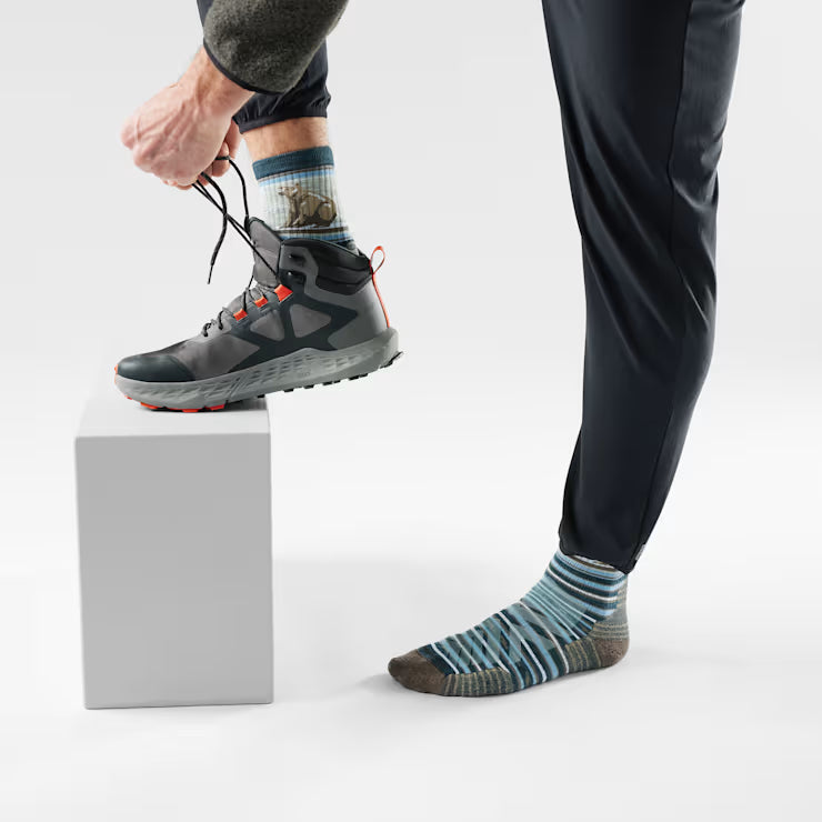 Smartwool Hike Bear Stripe Mid Crew Socks Hiking - Image 2