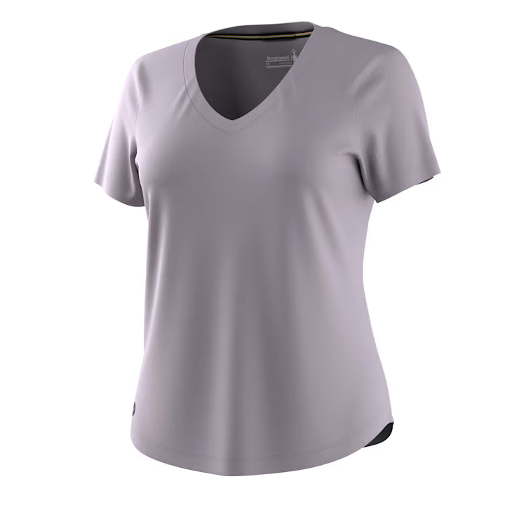 Smartwool Women's Active Ultralite V - Neck Short Sleeve Shorts - Image 3