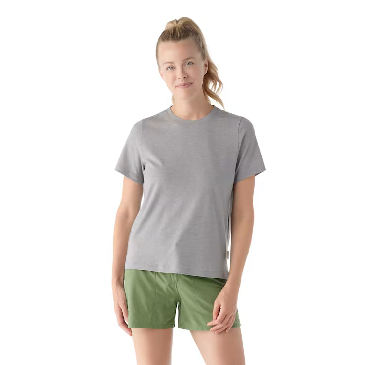 Smartwool Women's Perfect Crew Short Sleeve Tee Shorts