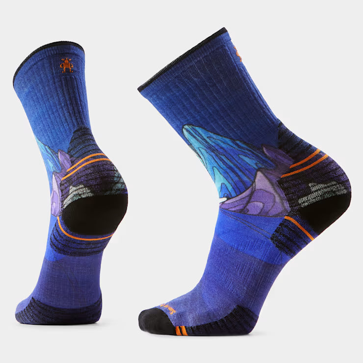 Smartwool Hike Mountain Myth Print Crew Socks Hiking