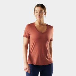 Smartwool Women's Active Ultralite V - Neck Short Sleeve Shorts