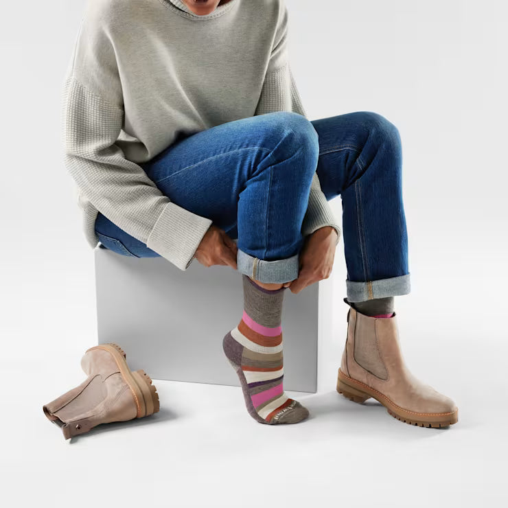 Smartwool Women's Everyday Multi - Stripe Crew Socks - Image 2