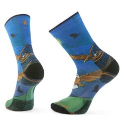 Smartwool Hike Eagle Print Crew Socks Hiking