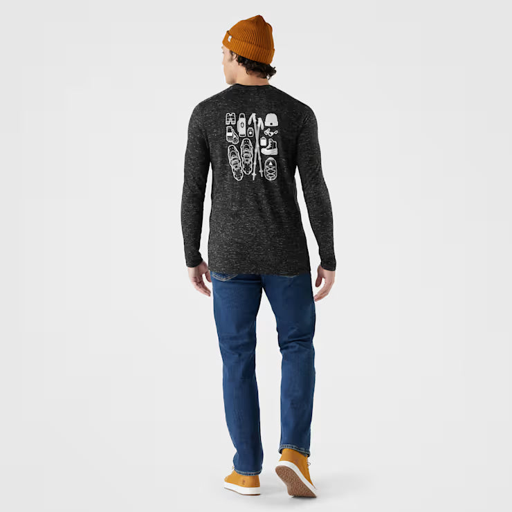 Smartwool Men's Merino Hemp Blend Gear Up Long Sleeve Graphic Tee T Shirt - Image 3