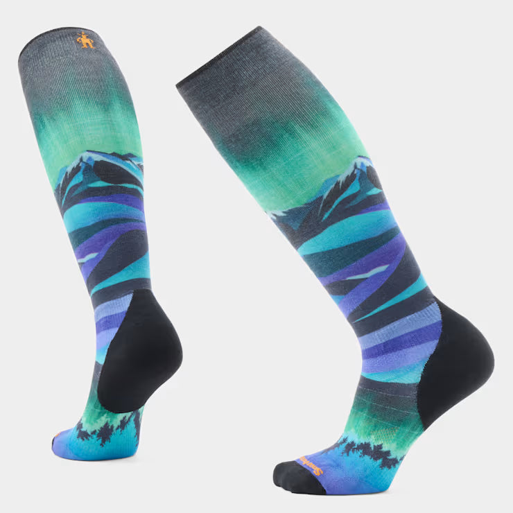 Smartwool Women's Ski Compression Print Over The Calf Socks Ski