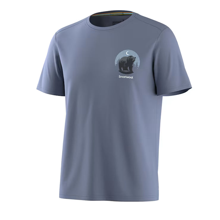 Smartwool Men's Lunar Bear Active Short Sleeve Graphic Tee Shorts - Image 2