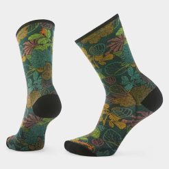 Smartwool Bike Aloha Forest Print Crew Socks