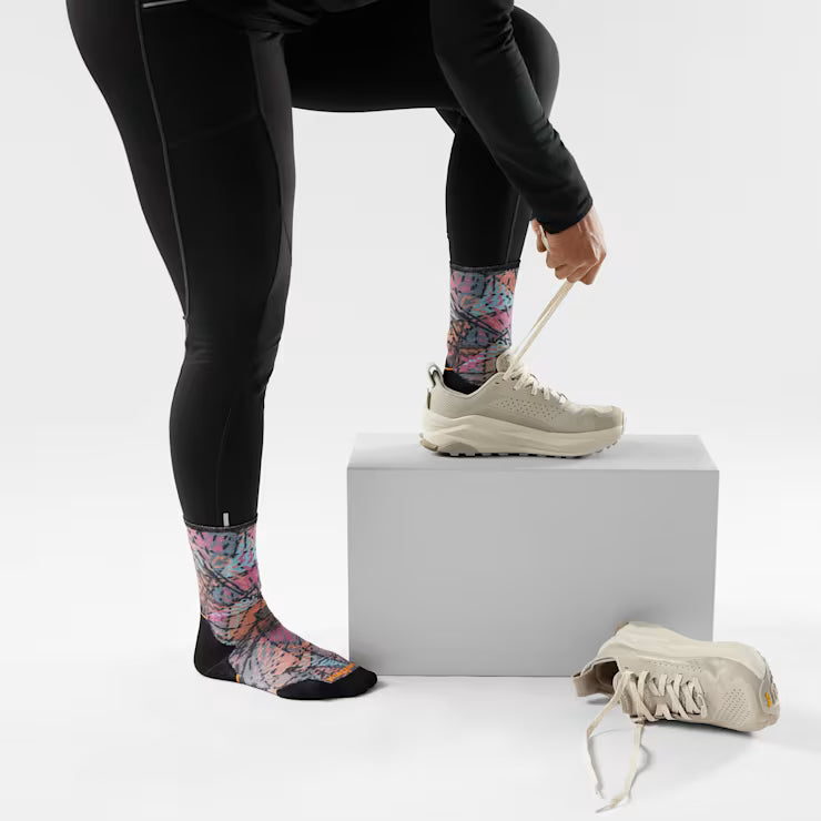Smartwool Women's Trail Run Triangle Prism Print Crew Socks Hiking - Image 2