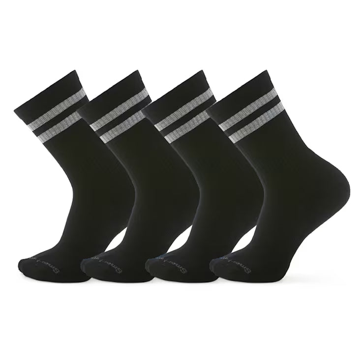 Smartwool Everyday Athletic Striped Crew Socks 4 - Pack Running Socks