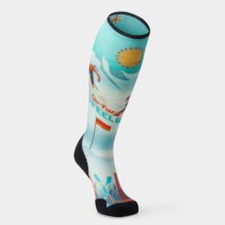 Alternative view of Smartwool Women's Ski Snow Bunny Print Over The Calf Socks Ski