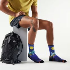 Alternative view of Smartwool Hike Mountain Myth Print Crew Socks Hiking