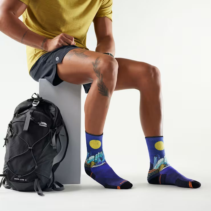 Smartwool Hike Mountain Myth Print Crew Socks Hiking - Image 2