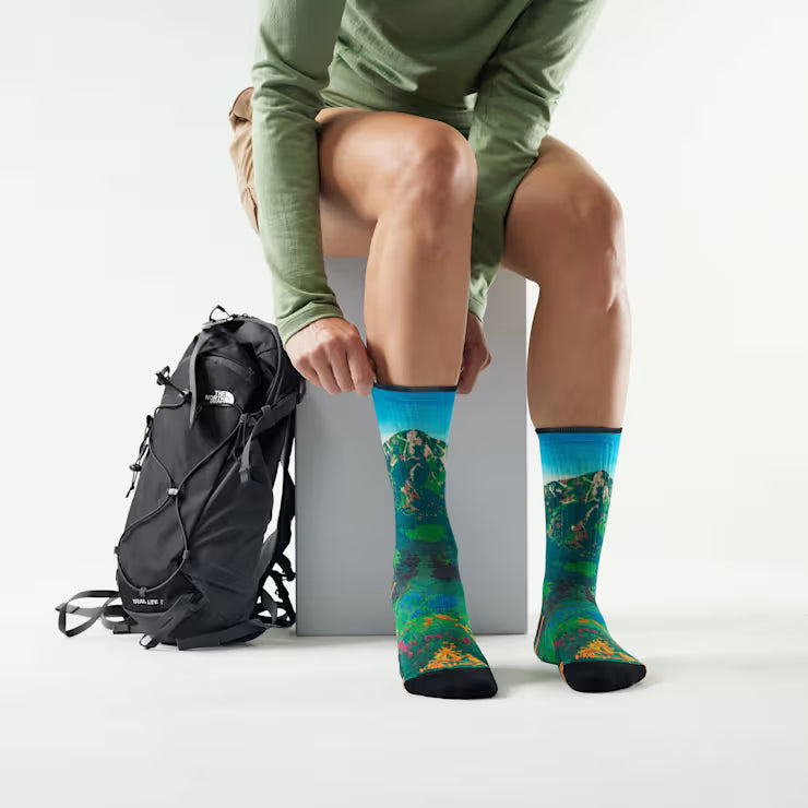 Smartwool Women??s Hike Mountain Lake Print Crew Socks Hiking - Image 2