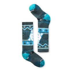 Smartwool Kids' Wintersport Polar Bear Pattern Over The Calf Socks