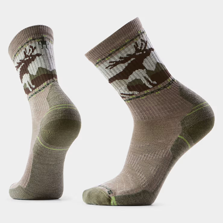 Smartwool Hike Mountain Moose Crew Socks Hiking