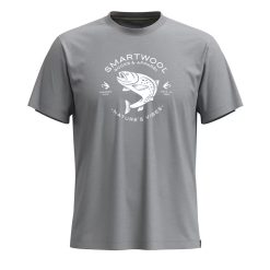 Alternative view of Smartwool Trout Fishing Short Sleeve Graphic Tee Shorts