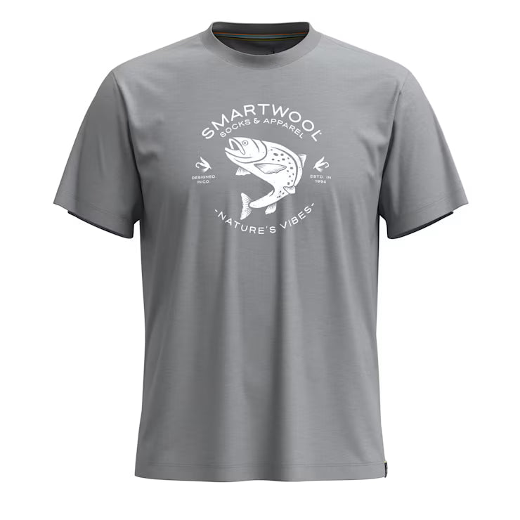 Smartwool Trout Fishing Short Sleeve Graphic Tee Shorts - Image 2