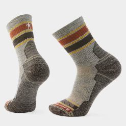 Smartwool Hike Striped Mid Crew Socks Hiking