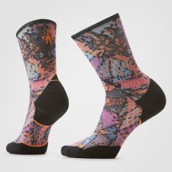 Smartwool Women's Trail Run Triangle Prism Print Crew Socks Hiking