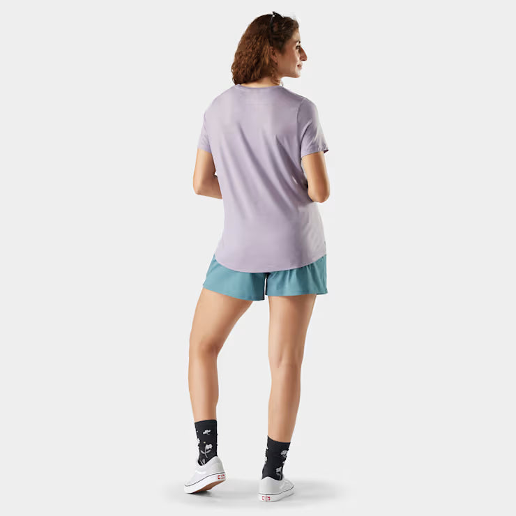 Smartwool Women's Active Ultralite V - Neck Short Sleeve Shorts - Image 2