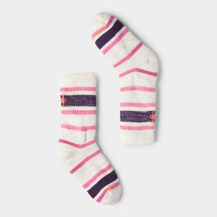 Smartwool Kids' Hike Striped Crew Socks Hiking