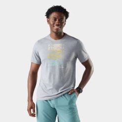 Smartwool Men's Winding Trail Active Short Sleeve Graphic Tee Shorts