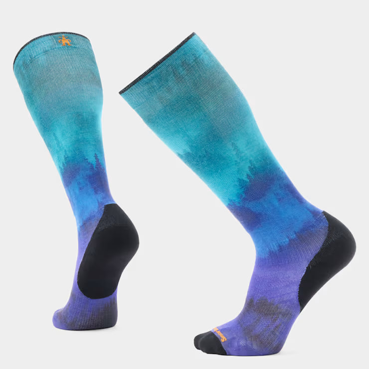 Smartwool Ski Compression Print Over The Calf Socks Ski