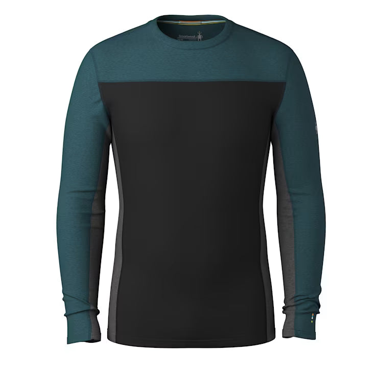 Smartwool Men's Classic Thermal Merino Base Layer Colorblock Crew - Image 2