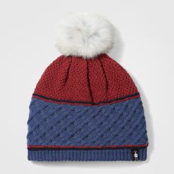 Alternative view of Smartwool Cable Knit Colorblock Pom Beanie Winter Hat
