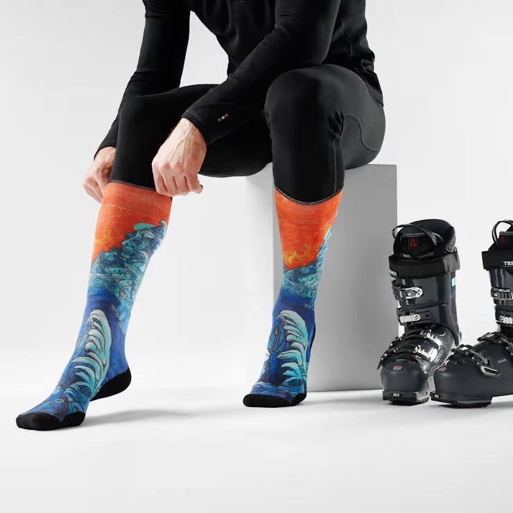 Smartwool Ski Winter Haze Print OTC Socks Ski - Image 2