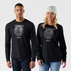 Smartwool Geometric Bear Long Sleeve Graphic Tee T Shirt