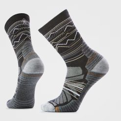 Smartwool Hike Mountain Range Pattern Crew Socks Hiking