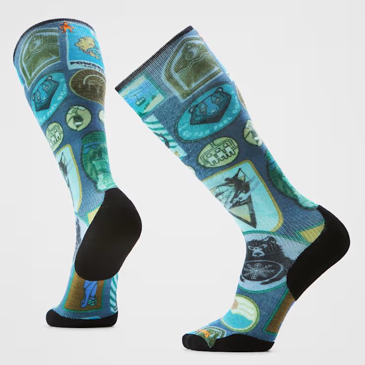 Smartwool Ski Explorer Print Over The Calf Socks Ski