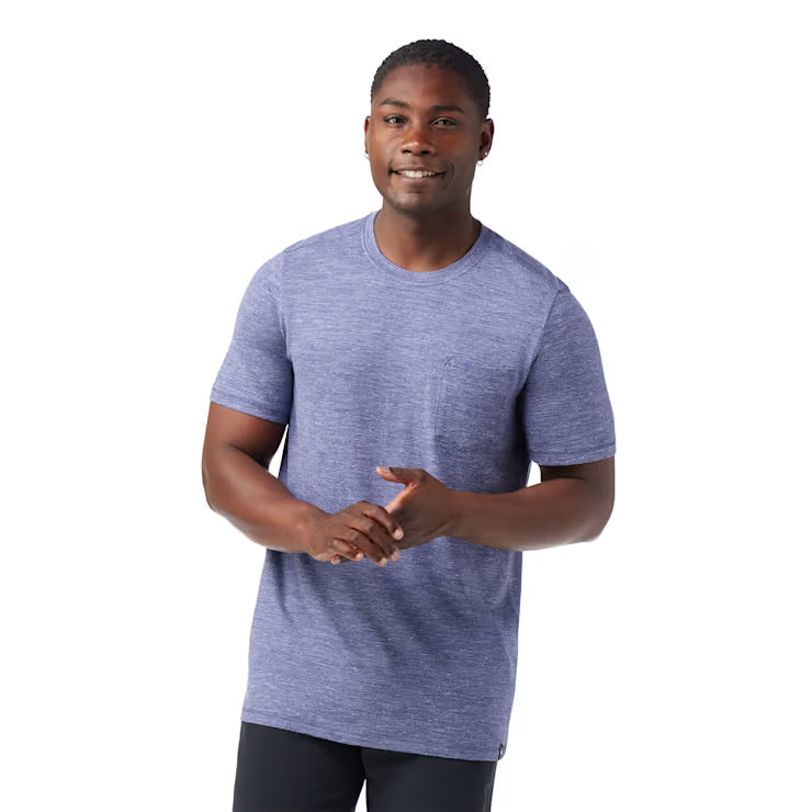 Smartwool Men's Merino Hemp Blend Short Sleeve Pocket Tee Shorts