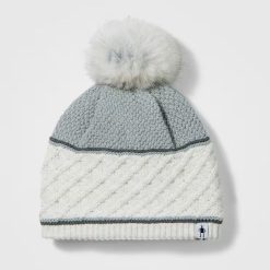 Alternative view of Smartwool Cable Knit Colorblock Pom Beanie Winter Hat