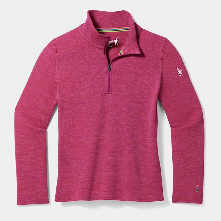 Smartwool Kids' Classic Thermal Merino Base Layer 1/4 Zip - Image 3