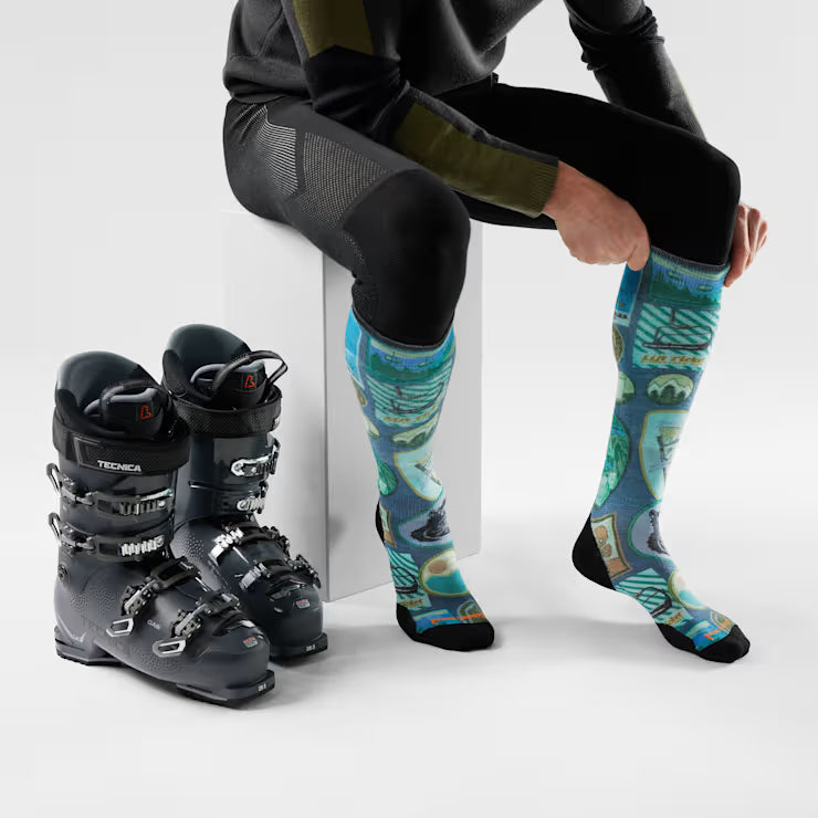 Smartwool Ski Explorer Print Over The Calf Socks Ski - Image 2