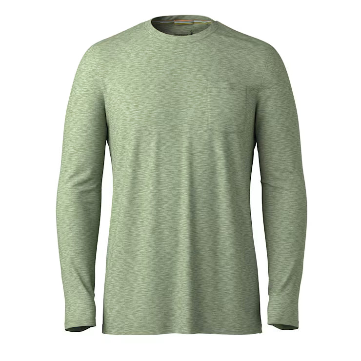 Smartwool Men's Everyday Exploration Merino Long Sleeve Pocket Tee T Shirt - Image 3