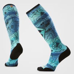 Smartwool Women's Ski Topo Treasures Print Over The Calf Socks Ski