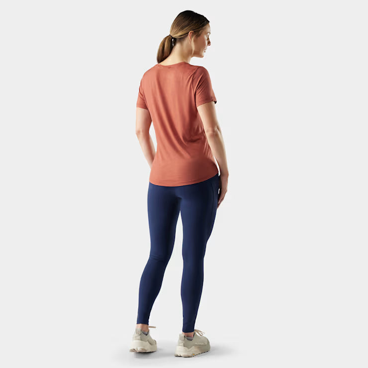 Smartwool Women's Active Ultralite V - Neck Short Sleeve Shorts - Image 2
