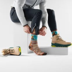 Alternative view of Smartwool Hike Bear Stripe Mid Crew Socks Hiking