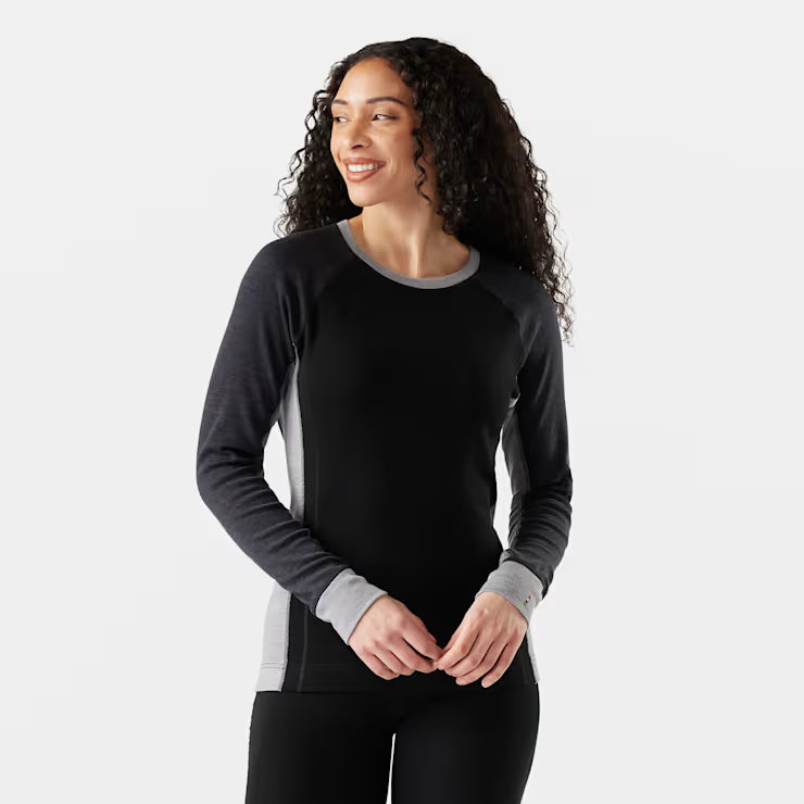 Smartwool Women's Classic Thermal Merino Base Layer Colorblock Crew
