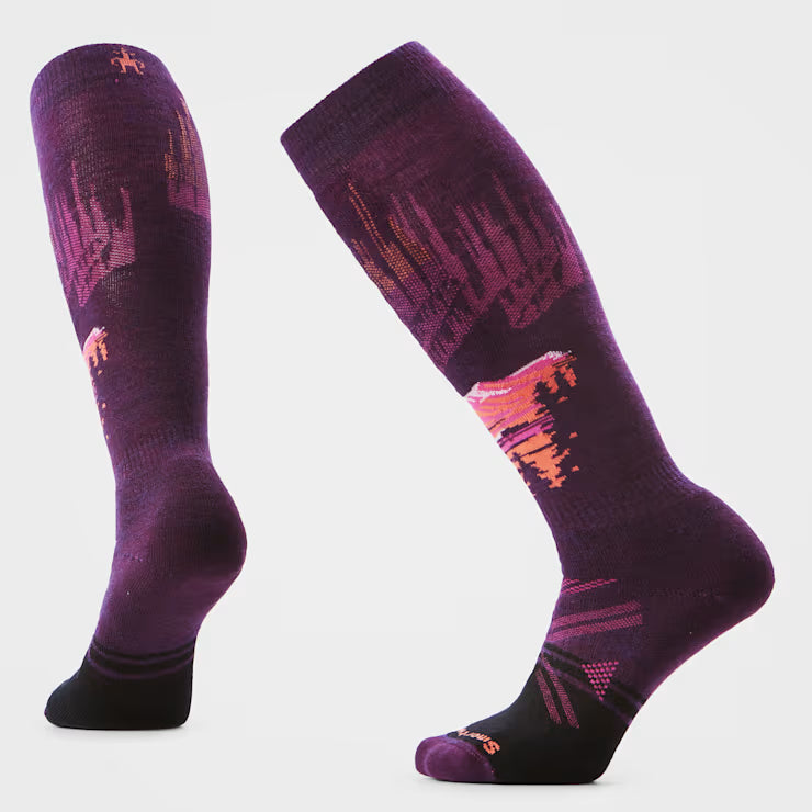 Smartwool Women's Ski Alpine Auroras Over The Calf Socks Ski