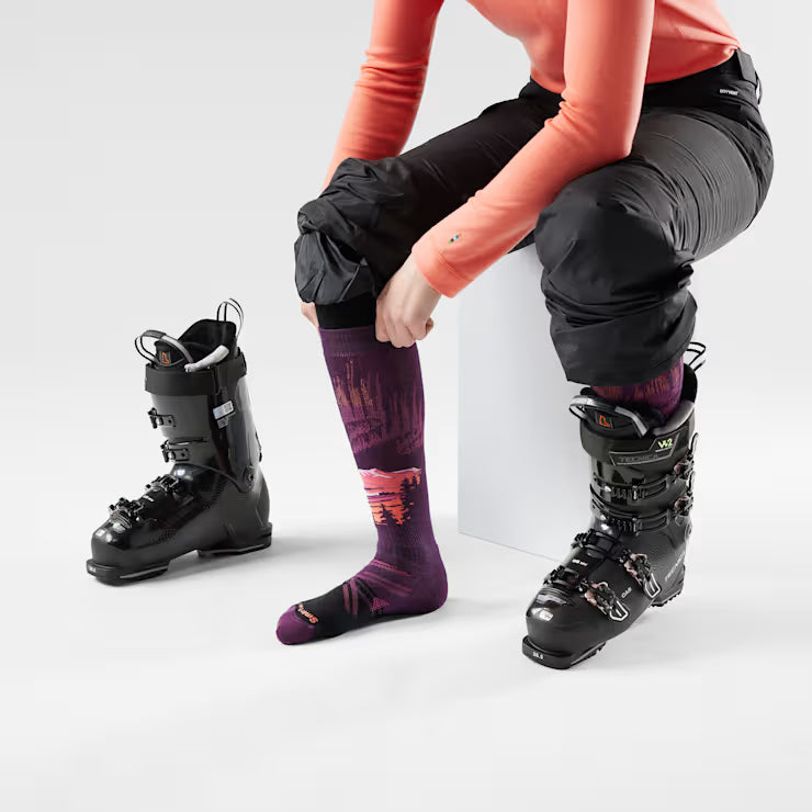 Smartwool Women's Ski Alpine Auroras Over The Calf Socks Ski - Image 2