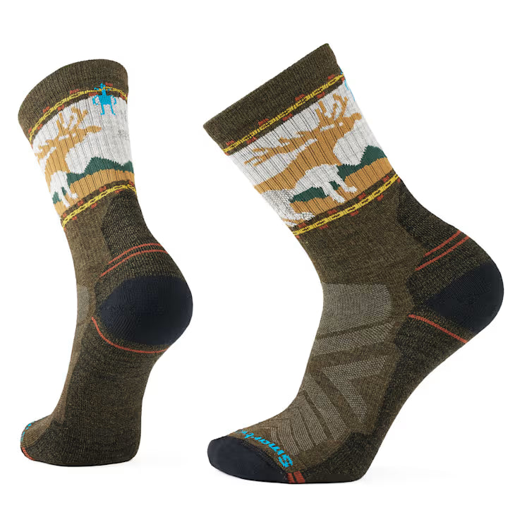 Smartwool Hike Mountain Moose Crew Socks Hiking