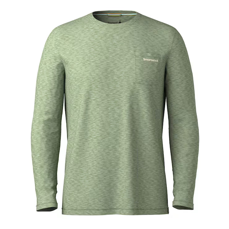 Smartwool Men's Merino Hemp Blend Gear Up Long Sleeve Graphic Tee T Shirt - Image 3